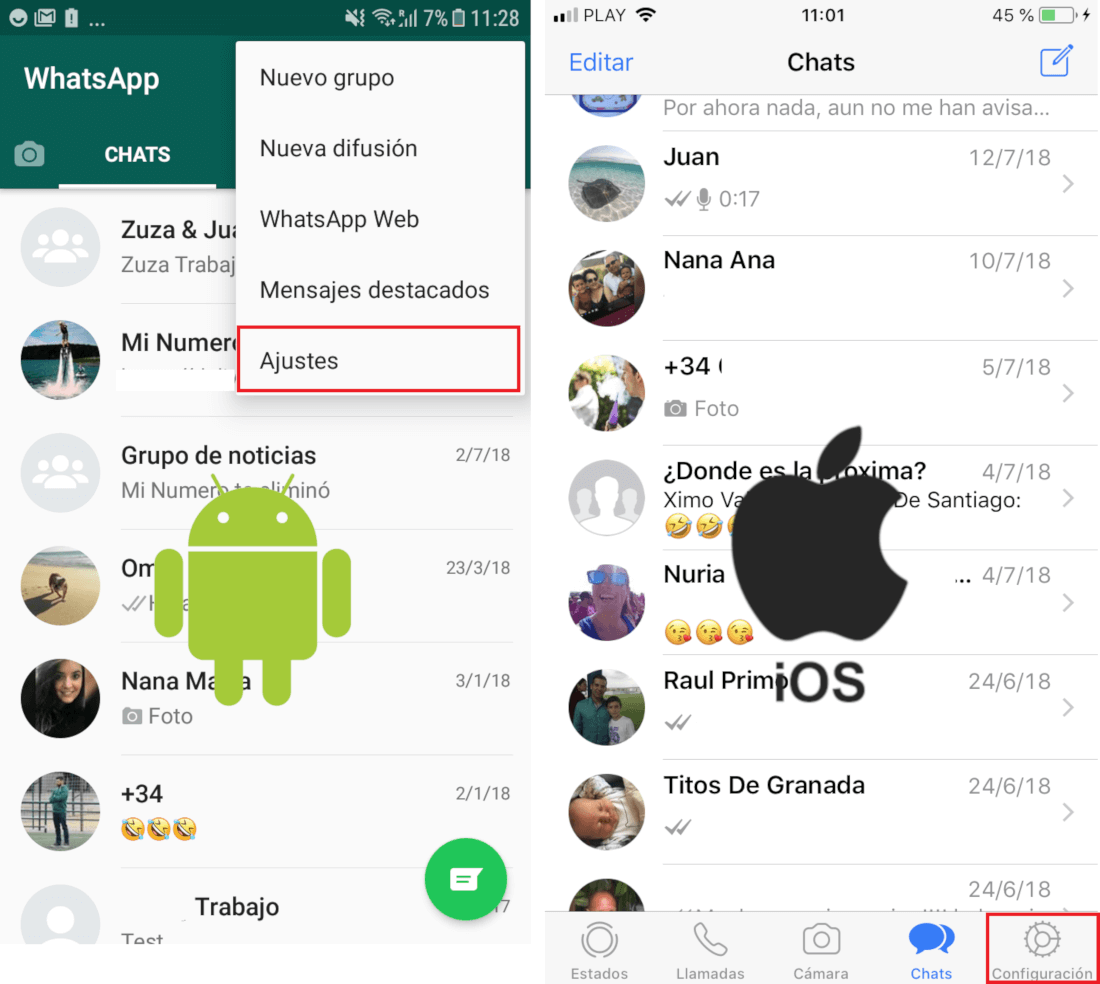 Como ocultar la Info  y o foto de perfil de Whatsapp  